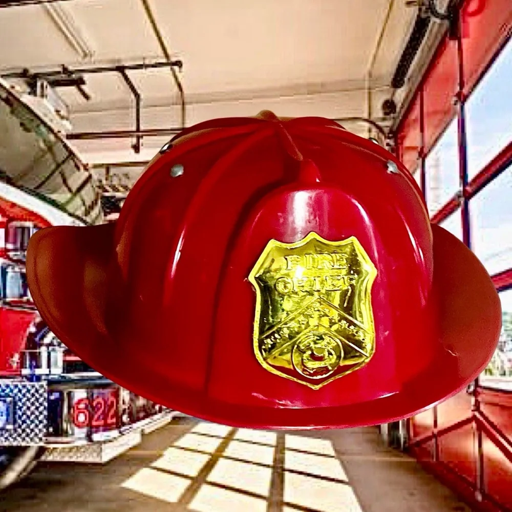 Tee-tot Kids Firefighter Costume with Helmet Size 5-6 - Picture 5 of 7